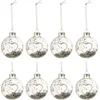 Image de J-Line kerstbal Hart - glas - zilver - small - doos van 8