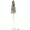 Image de J-Line decoratie kerstboom Takken - riet - wit - medium - LED lichtjes