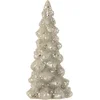 Image de J-Line decoratie Kerstboom Suiker - glas - lichtgrijs/zilver - small