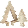 Image de J-Line decoratie Puzzel Kerstboom - hout - goud/glitter - large