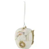 Image de J-Line kersthanger Sneeuwcabine Kerstman - polyresin - wit/goud