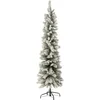 Image de J-Line kerstboom Model Besneeuwd - kunststof - groen - small - 184 cm hoog