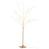 Image de J-Line decoratie Kale Boom - metaal - goud - medium - LED lichtjes
