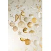 Image de J-Line kerstbal Effen - glas - transparant/goud - medium - doos van 4
