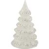 Image de J-Line decoratie Kerstboom Lijnen - glas - glitter/wit/zilver - large