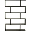Image de J-Line boekenkast Verticaal Latten - hout - zwart