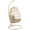 Image de J-Line hangstoel Egga - metaal/koord - beige