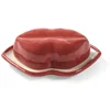 Image de Serax Wouters & Hendrix Les Objets Mouleversants Lips schaaltje met deksel 18x12cm H6cm rood / wit