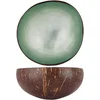 Image de Cocosbowl Metallic Mint Green Leaf D14cm