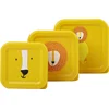 Image de Trixie Set van 3 snackdoosjes - Mr. Lion - 3-delige Snackbox - Makkelijk te openen - Ideaal voor kinderen