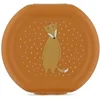 Image de Trixie Set van twee snackdoosjes met clip - Mr. Fox - Makkelijk te openen - BPA-vrij -Voor School en Onderweg