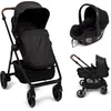 Image de Baninni 3-in-1 Multi Standen Kinderwagen met Autostoel Adria Zwart
