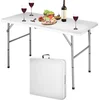 Image de MaxxGarden Vouwtafel - Klaptafel met regelbare hoogte - 122 x 61 x 74 cm - wit