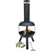 Image de MaxxGarden Tuinhaard Grieks Hades - Terrashaard - Vuurkorf - BBQ - Terrasverwarmer - Terrasverwarming - Sfeerhaard - 45 x 115cm - Zwart