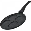 Image de Hezberg 26cm Pannenkoek En Crêpepan Met Marmeren Coating - 4 Gleuven