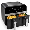 Image de Comfy Nest - Dubbele Airfryer XXL - CN-AFD45NB - 2400W - Duo Airfryer - Zwart - 9L