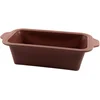 Image de Point-Virgule rechthoekige cakevorm uit platinum silicone Vintage Maroon 22x12x7cm