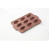 Image de Point-Virgule vorm voor 9 madeleines uit platinum silicone Vintage Maroon 37x23x2cm