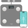 Image de Haepi Anna - Weegschaal Personenweegschaal Digitaal - Slimme Weegschalen met 28x Lichaamsanalyse - Incl. App en Handvat en batterijen