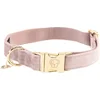 Image de Kentucky Dogwear - Velvet Hondenhalsband - Lichtroze - Maat XL - 45-75cm - Hondenriem