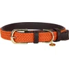 Image de Kentucky Dogwear - Hondenhalsband - Gevlochten Nylon Hondenriem - Oranje - Maat L (62cm)