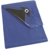 Image de Perel Dekzeil, ultrasterk, 26 ringen, versterkte hoeken, rechthoekig, blauw/zwart, 180 g/m², 5 x 8 m