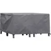 Image de Perel Buitenhoes voor tuinset, grijs, rechthoekig, 140 cm x 140 cm x 70 cm
