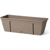 Image de Plantenbakset met metalen haak, waterreservoir en afvoerafstandhouder - GARDEN ID Smart - Taupe 50 cm