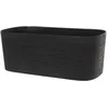 Image de Plantenbak + waterreserve - GARDEN ID Respect - Zwart-Anth 50 x 17 cm - 100% huishoudelijk afval - 100% recyclebaar - Gestructureerd oppervlak
