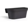 Image de Jardiniere+haak - GARDEN ID Star - Zwart-Anth 50 x 21 cm - Eenvoudige bevestiging - Waterreserve - gerecycled en 100% recyclebaar