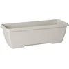 Image de Jardiniere - GARDEN ID Teramo - Wit 60 cm - Duurzaamheid - Geïntegreerde waterreserve - Gerecycled en 100% recyclebaar - Volume voor planten