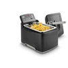 Image de FRITEL Frituurpan - Turbo SF® 4176 - Friteuse met Antistofdeksel - Olie + Vast Vet - 2-4 personen - 2300W - 3 liter - Mat Zwart - 10 jaar Garantie