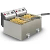 Image de FRITEL Dubbele Frituurpan - Profi 4920 DUO - Professionele Friteuse met Antistofdeksel - Olie + Vast Vet - Koude Zone - Uniek Dubbel Verwarmingselement - 2x 3300W - 2x 8 liter - Incl. Kraan