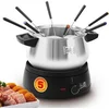 Image de FRITEL Fondue FO 2470 - Elektrische Fonduepan / Fonduepot set - Kerstcadeau / Cadeau Feestdagen - 1,5L - 1500W - 2 tot 8 Pers. + 8 Fonduevorkjes - PFAS-vrij
