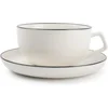 Image de Salt&Pepper - Kop - 22cl - en schotel - wit - Studio Base - set/4