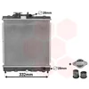 Image de Van Wezel - RADIATOR VOOR HONDA CIVIC 1996-1999 19010P01003