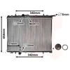 Image de Van Wezel - RADIATOR VOOR PEUGEOT 206 1998-2009 133038