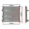 Image de Van Wezel - RADIATOR VOOR RENAULT CLIO 1998-2001 7700430647
