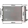 Image de Van Wezel - RADIATOR VOOR NISSAN KUBISTAR 2003-2008 7700314382