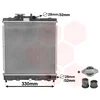 Image de Van Wezel - RADIATOR VOOR HONDA CIVIC 1996-1999 19010P01004