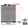 Image de Van Wezel - RADIATOR VOOR HONDA CIVIC 1996-1999 19010P01004