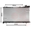 Image de Van Wezel - RADIATOR VOOR SUBARU FORESTER 1997-2002 45111FA200