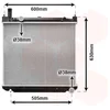 Image de Van Wezel - RADIATOR VOOR TOYOTA HIACE 1996-2006 1640030110