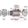 Image de Van Wezel - AIRCO COMPRESSOR VOOR HONDA CR-V 2006-2009 38810RZYA01
