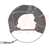 Image de Van Wezel - REMSCHIJF BESCHERMER VOOR BMW 5 E60/E61 2003-2010 34116760850
