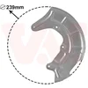 Image de Van Wezel - REMSCHIJF BESCHERMER VOOR AUDI A2 8Z 2000-2005 6E0615311A