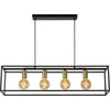 Image de Lucide RUBEN - Hanglamp - 4xE27 - Zwart