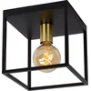 Image de Lucide RUBEN - Plafonnière (Plafondlamp) - 1xE27 - Zwart