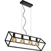 Image de Lucide FABIAN - Hanglamp - 4xE27 - Zwart