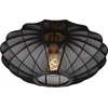 Image de Lucide CORINA - Plafonnière (Plafondlamp) - Ø 40 cm - 1xE27 - Zwart - Japandi